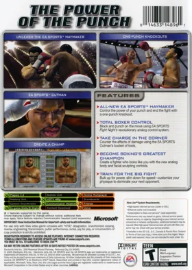 Fight Night Round 2 (USA) box cover back